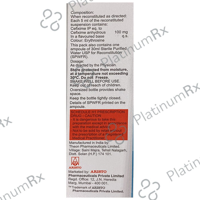 Maxicef O 100mg Oral Suspension 30ml
