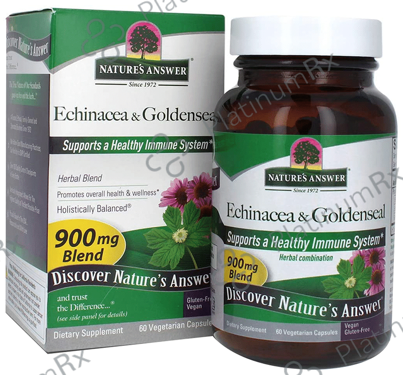 Nature's Answer Echinacea & Goldenseal Vegetarian Capsule