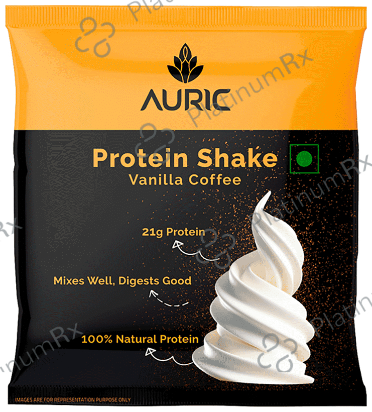 Auric Protein Shake Sachet (36gm Each) Vanilla Coffee
