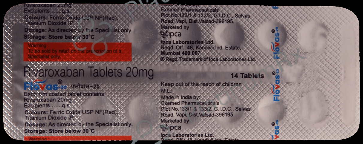 Flovas 20mg Tablet 14s
