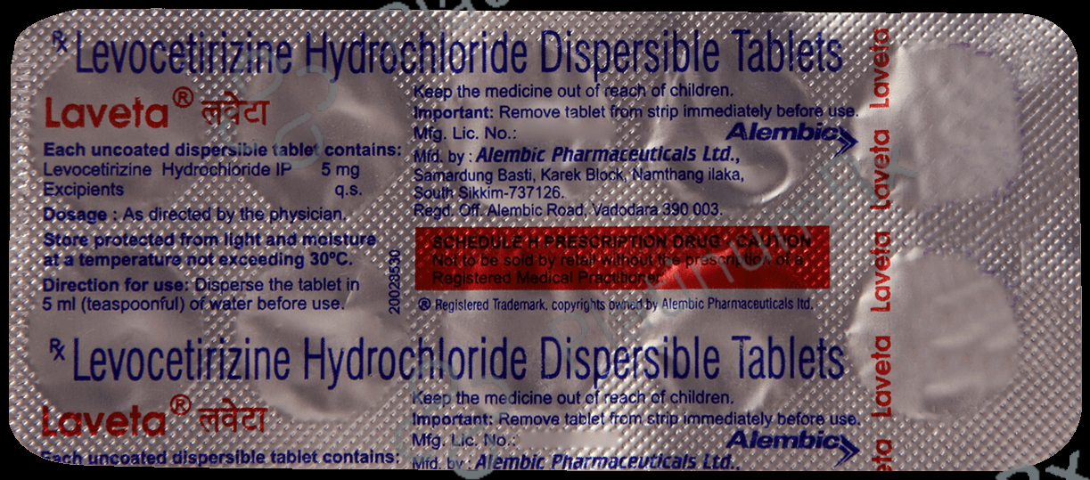 Laveta 5mg Tablet 10s