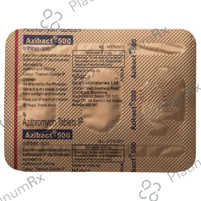 Azibact 500mg Tablet 5s