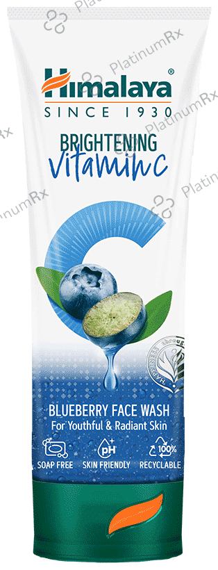 Himalaya Brightening Vitamin C Face Face Wash Blueberry 100 ml
