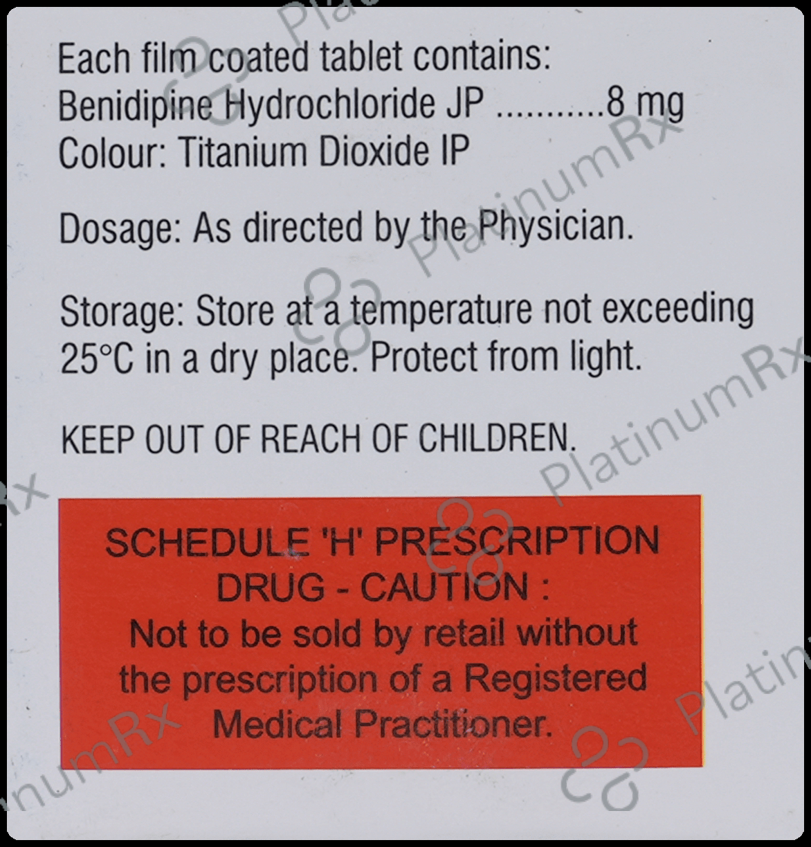 Beniduce 8mg Tablet 10s