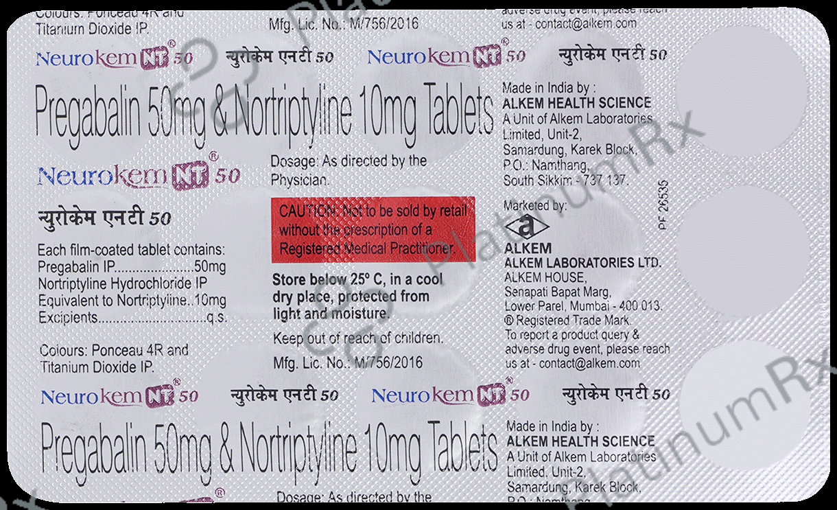 Neurokem NT 50 Tablet 15 Tablet
