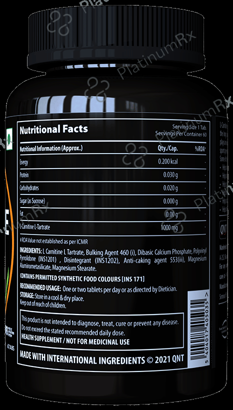 QNT Maxi L-Carnitine 1000mg Tablet