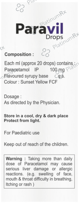 Paravil Oral Drops Orange