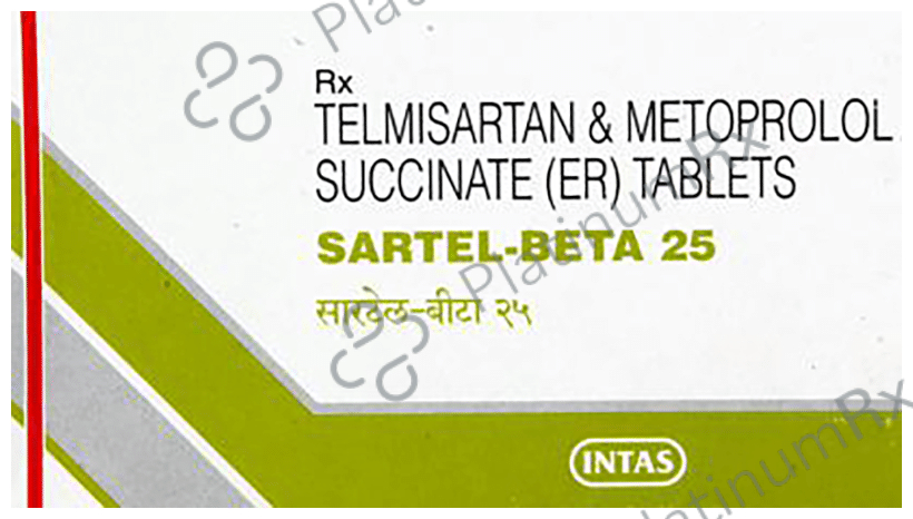 Sartel Beta 25/40mg Tablet ER 15s
