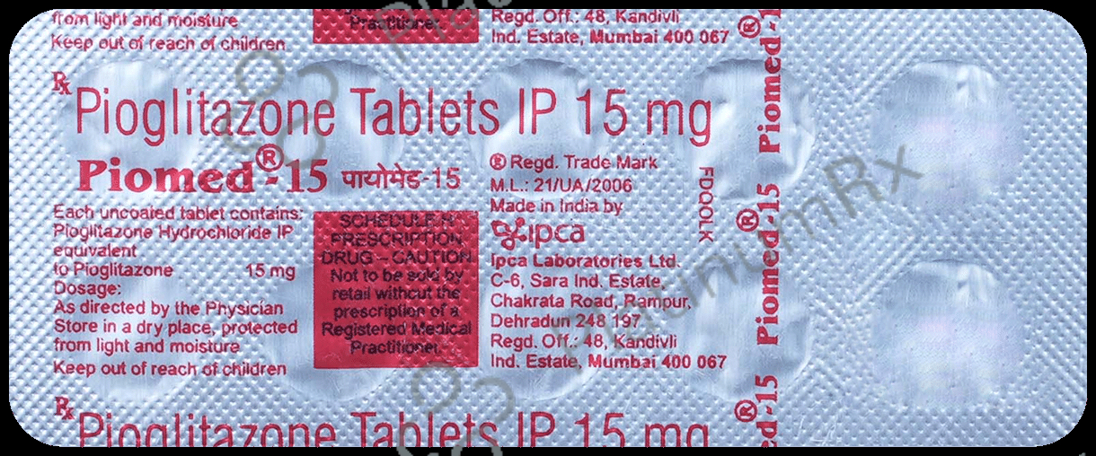 Piomed 15mg Tablet 10s