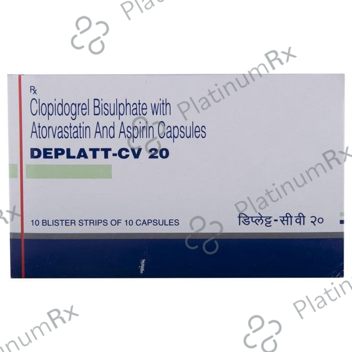 Deplatt CV 20/75/75mg Capsule 10s