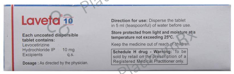 Laveta 10mg Tablet DT 15s