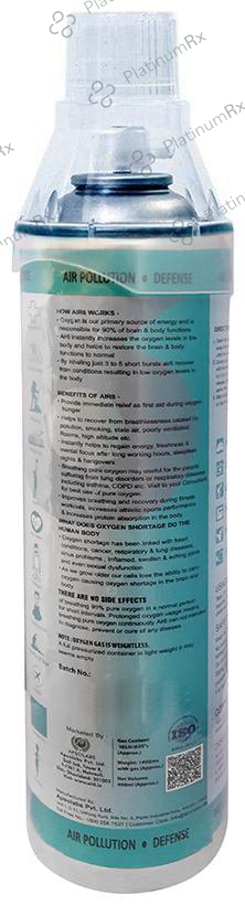 Air6 Pure Natural Oxygen Can (10ltr Each) 5 units