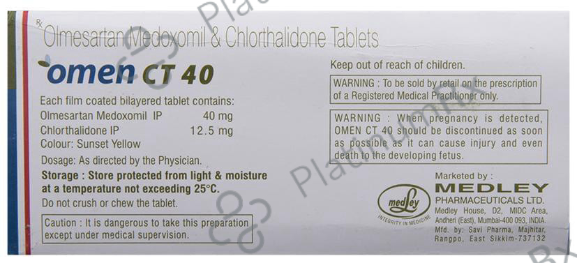 Omen CT 12.5/40mg Tablet 10s