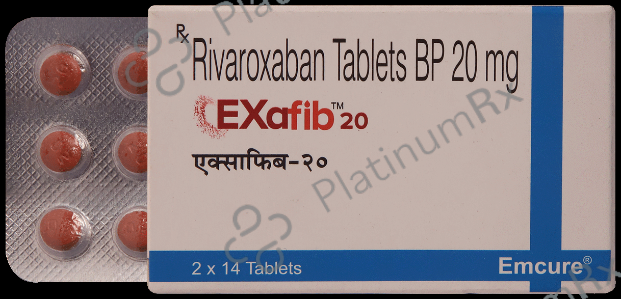 Exafib 20mg Tablet 14s