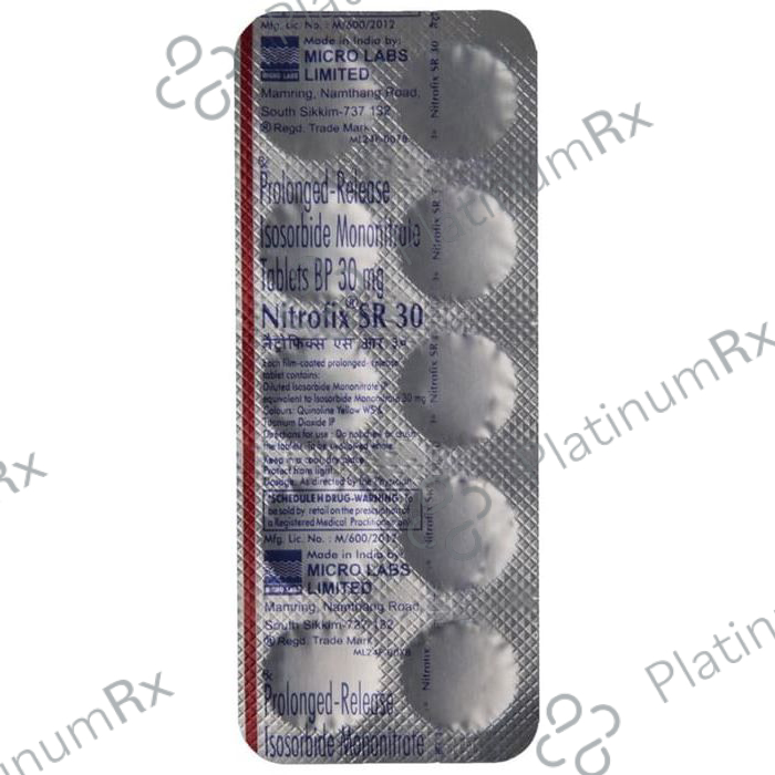 Nitrofix SR 30mg Tablet 10s