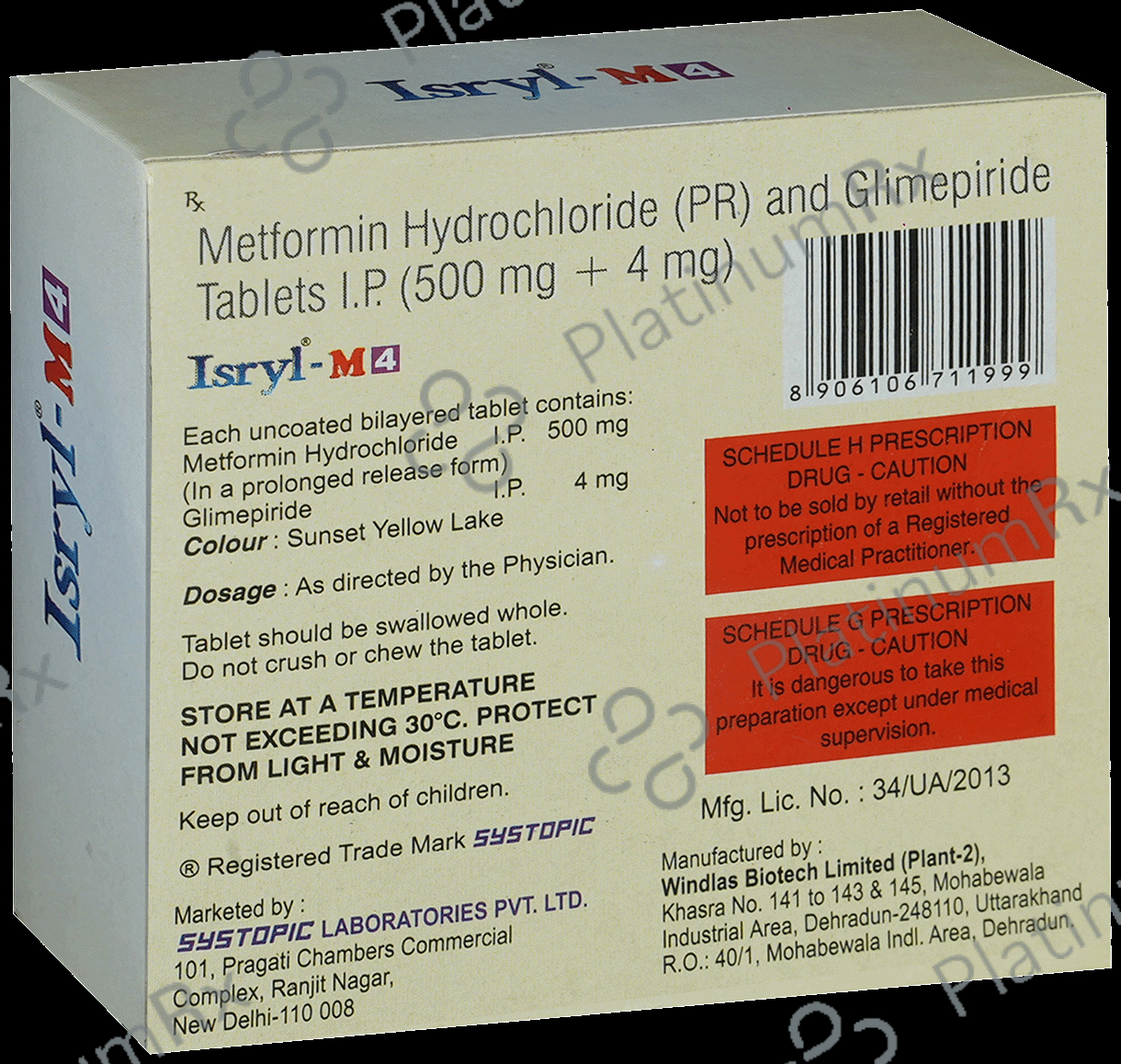 Isryl M 4/500mg Tablet PR 15s