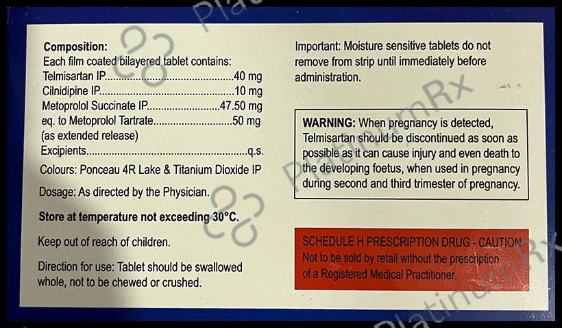 Tsart MCL 10/50/40mg Tablet ER 10s
