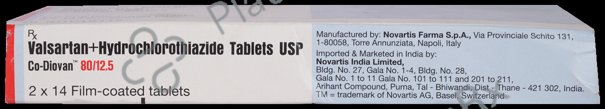 CO Diovan Fct 80mg/12.5mg Tablet 14 tablets