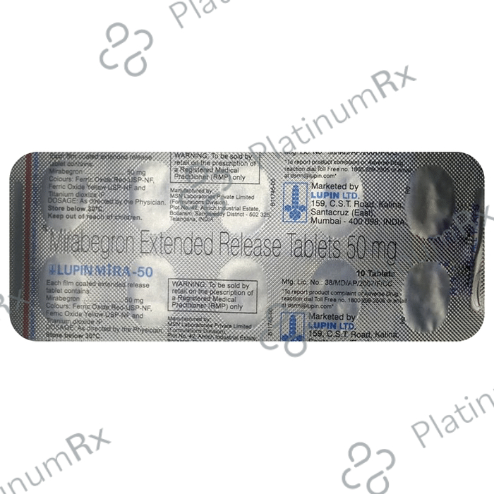 Lupin Mira 50 Tablet ER