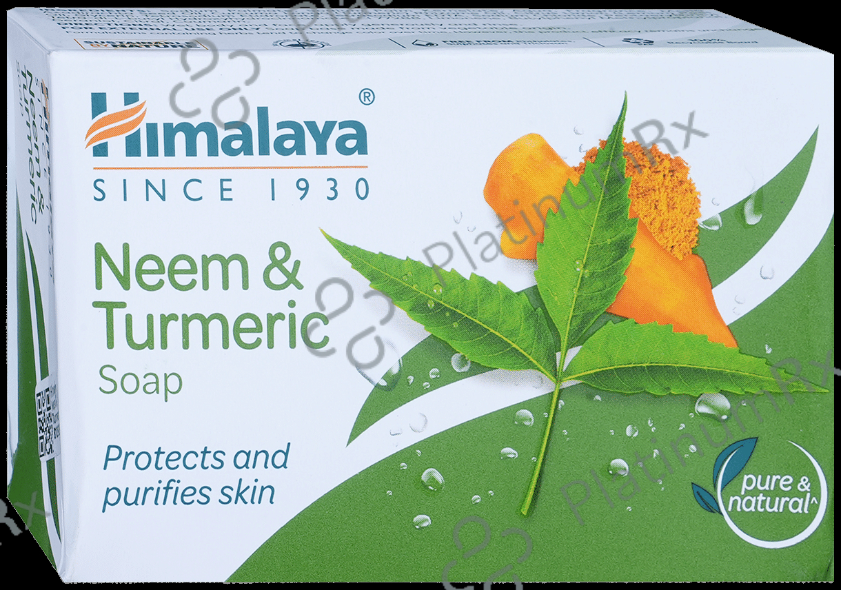 Himalaya Neem & Turmeric Soap - Pure & Natural - Protects & Purifies Skin 125 gm