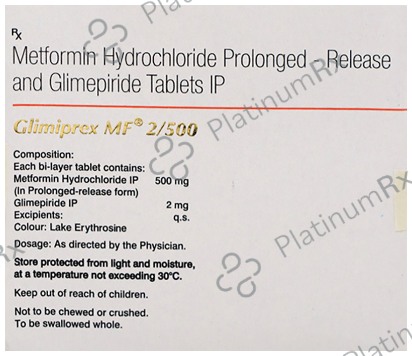 Glimiprex MF 2/500 Tablet PR 10 Tablet PR
