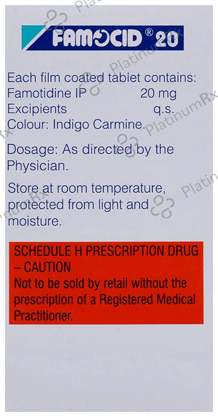 Famocid 20mg Tablet 14s
