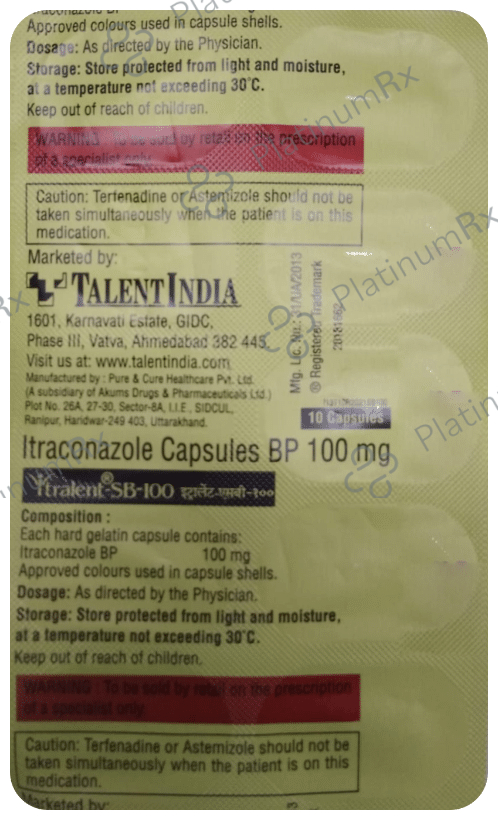 Itralent-SB 100 Capsule