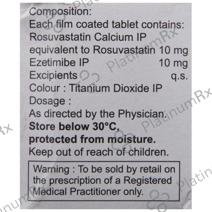 Rosuvas EZ 10/10mg Tablet 10s