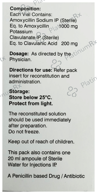 Mega CV 1.2gm Injection 20ml