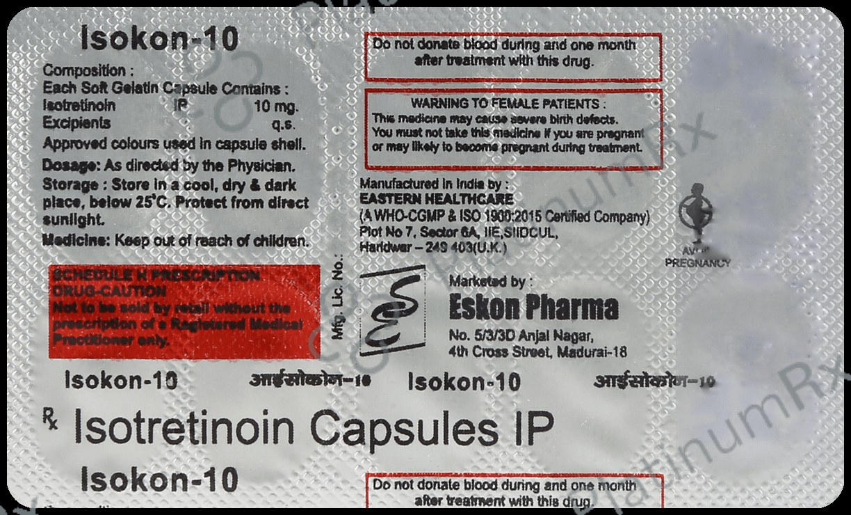 Isokon 10mg Capsule 10s