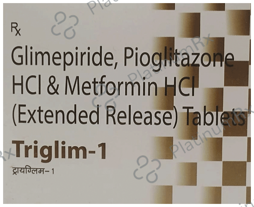 Triglim 1mg/500mg/15mg Tablet