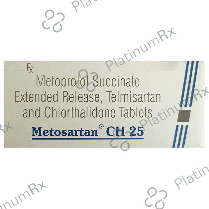 Metosartan CH 12.5/25/40mg Tablet ER 10s