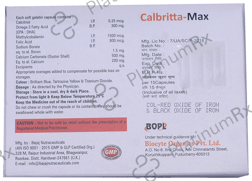 Calbritta-Max Softgel Capsule