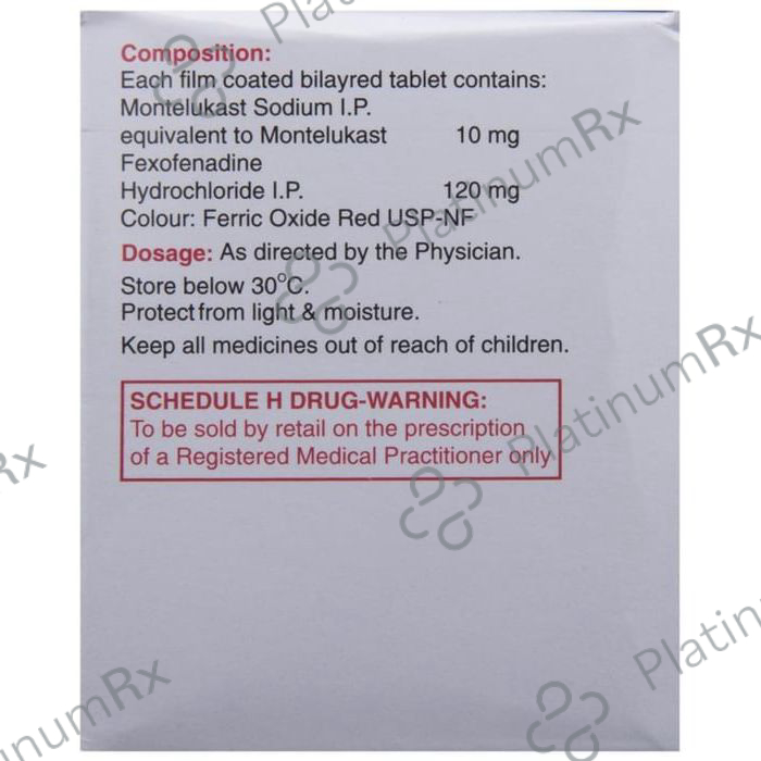 Glemont F 120/10mg Tablet 10s