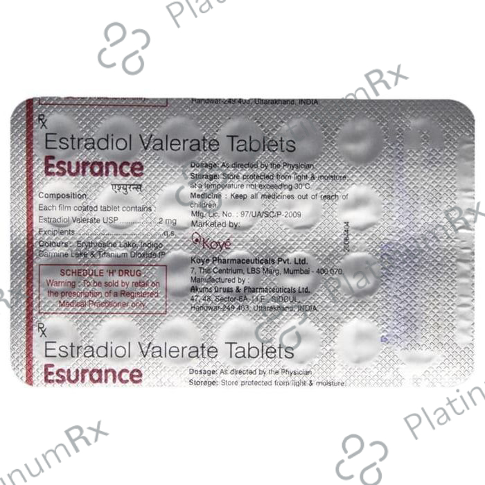 Esurance 2mg Tablet 28s
