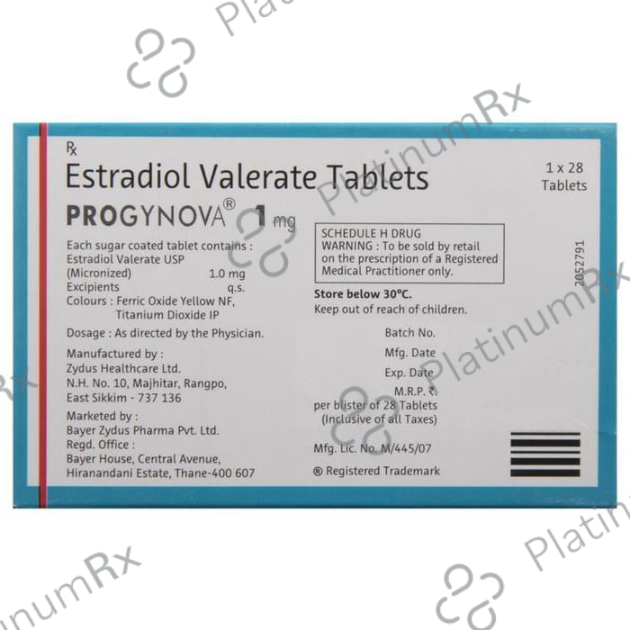 Progynova 1mg Tablet 20 Tablet