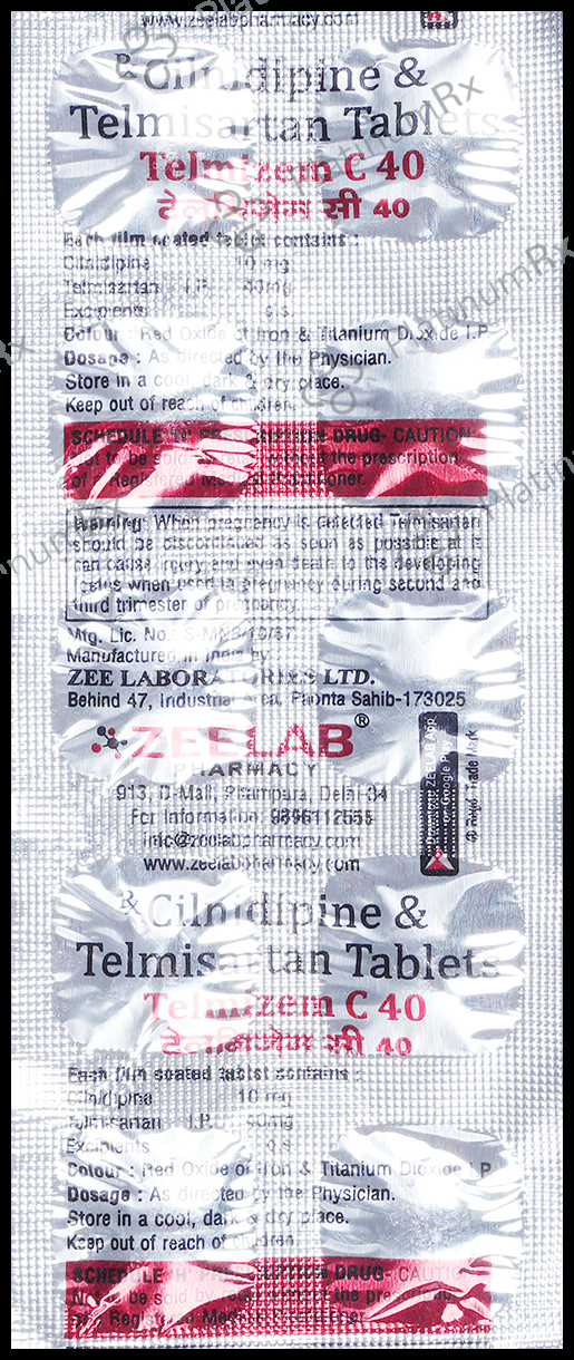 Telmizem C 10mg/40mg Tablet