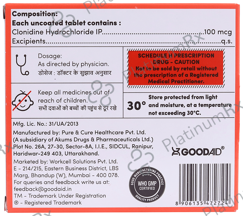 Clonigood 100 Tablet