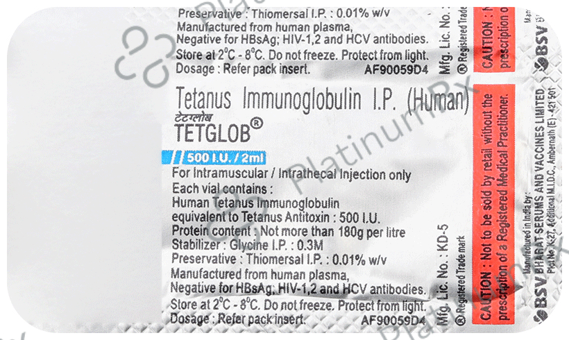 Tetglob 500IU Injection