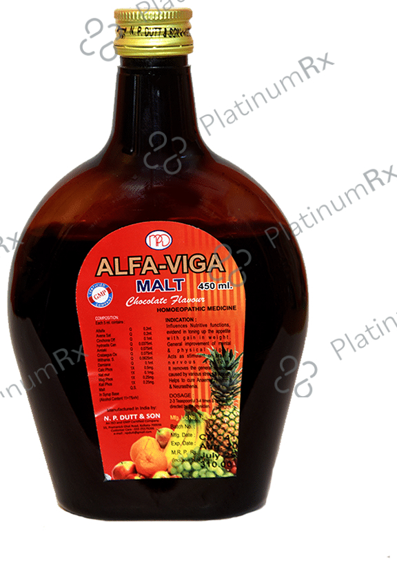 N.P. Dutt & Son Alfa-Viga Malt Syrup Chocolate