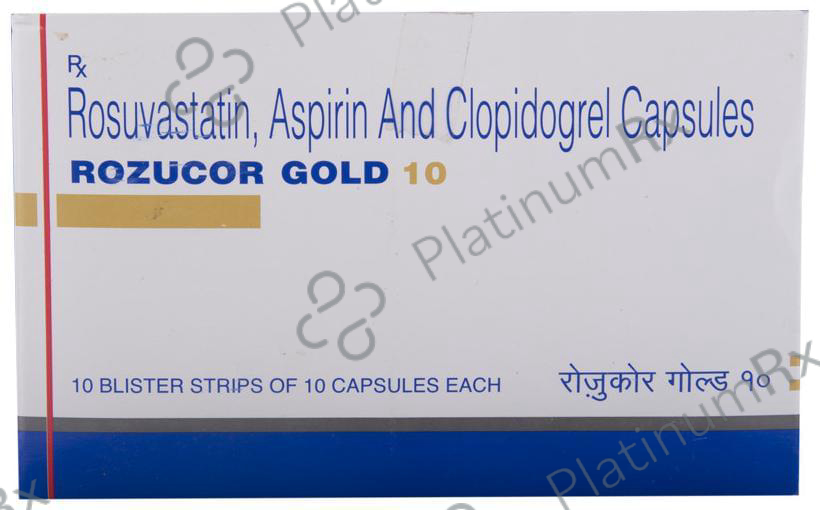 Rozucor Gold 10/75/75mg Capsule 10s