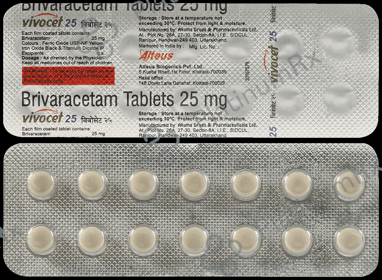 Vivocet 25mg Tablet 10 Tablet