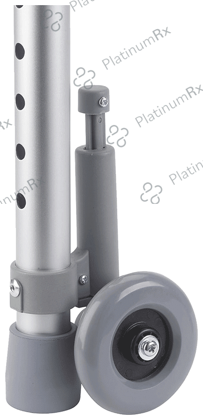 Drive Medical Rear Glide Walker Brakes with Wheel Option Grey 3inch