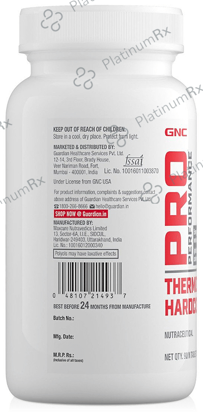 GNC Pro Performance Thermo Burst Hardcore Tablet