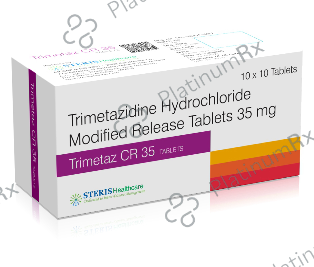 Trimetaz CR 35mg Tablet 15s