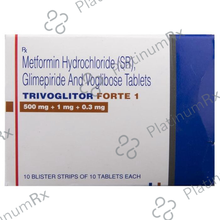 Trivoglitor Forte 1/500/0.3mg Tab SR 10s