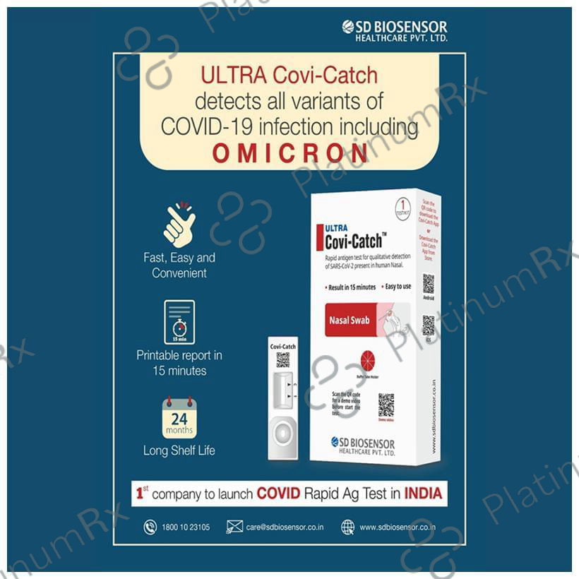 SD Biosensor Ultra Covi-Catch Self Test Kit 2 self