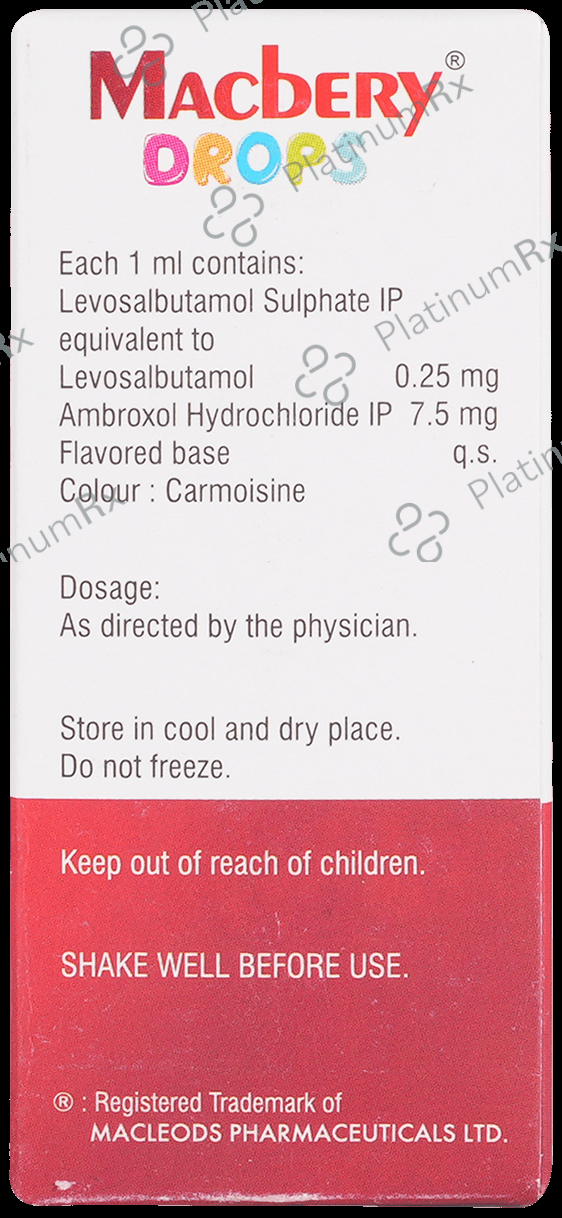 Macbery 7.5/0.25mg Oral Drop 15ml