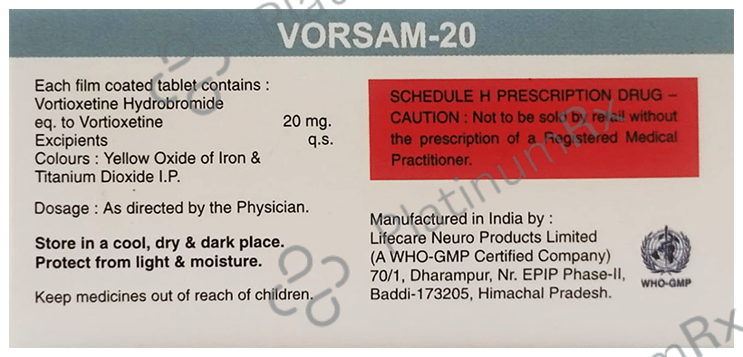 Vorsam 20 Tablet