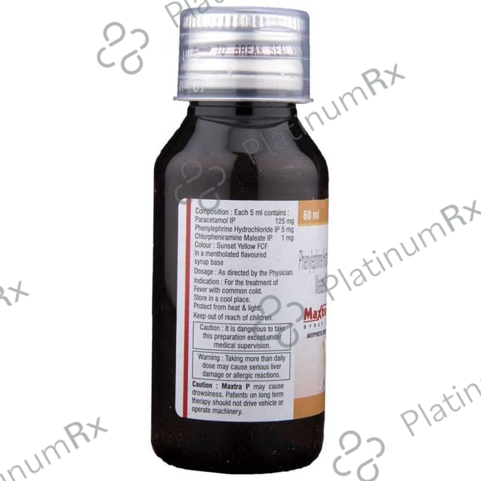 Maxtra P 1/125/5mg Syrup 60ml